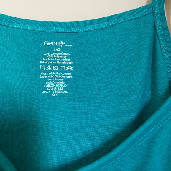 Ladies blue tank top size large - Picture 2 of 2